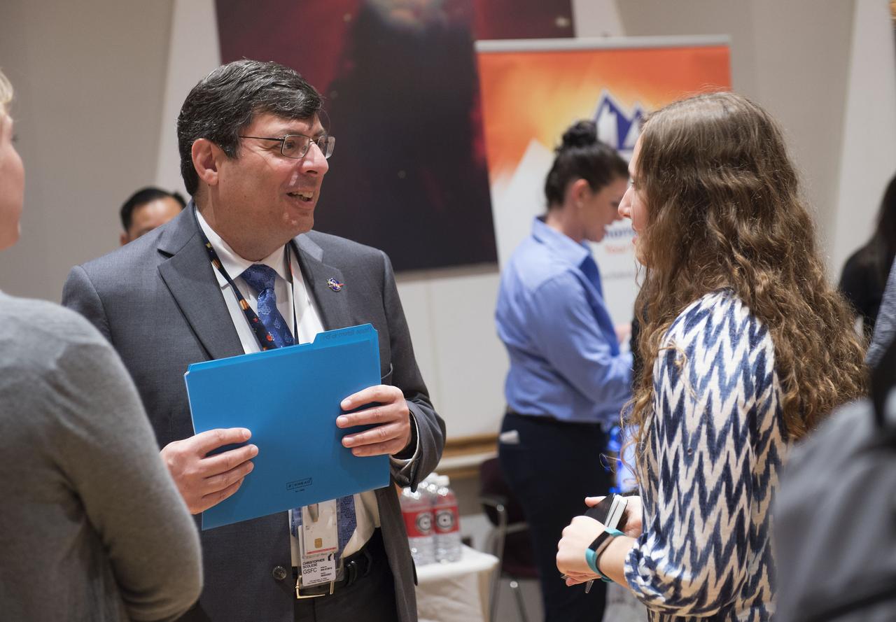 2017 interns attended closing ceremony and career fair at Goddard on August 9, 2017. Chris Scolese gave remarks and interns talked with companies about prospective career opportunities